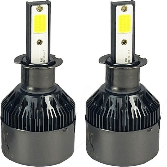 Auto Gs Lamps Car C12 H3 LED 6000K Cold White 12-24V 36W 2pcs