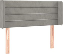 vidaXL LED Bed Headboard Fabric Light Grey 103x...