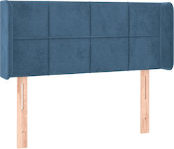 vidaXL LED Bed Headboard Fabric Dark Blue 103x8...