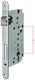 AGB Recessed Lock with Cylinder and Center 45mm Silver