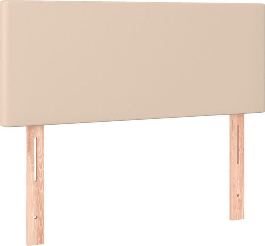 vidaXL Tăblie De Pat Din Piele Sintetică Culoare Capuccino 100x78cm