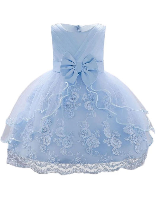 Meng Baby Children's Dress Tulle Light Blue