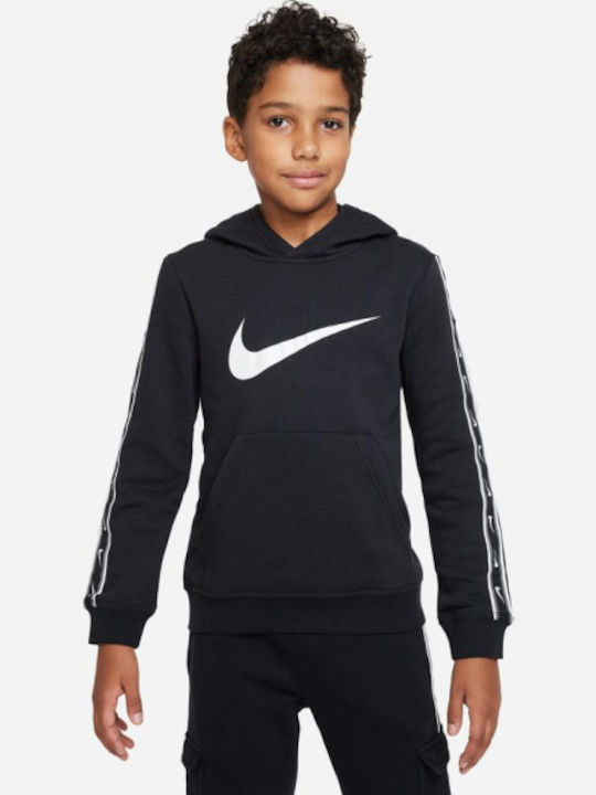 Nike Παιδικό Φούτερ με Κουκούλα και Τσέπες Μαύρ...