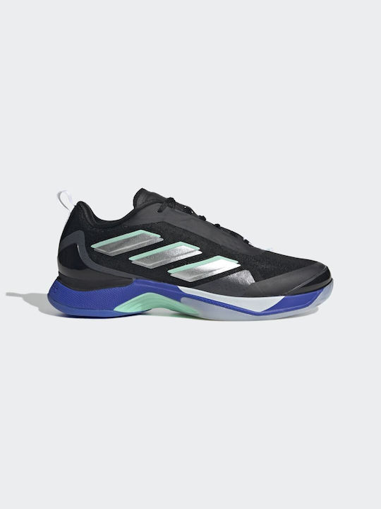 Adidas Avacourt Γυναικεία Παπούτσια Τένις για Όλα τα Γήπεδα Core Black / Silver Metallic / Lucid Blue