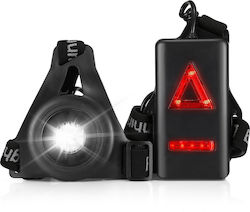 E10 20M Lighting USB Charging Night Running Sports LED Light with Red Taillight Accesoriu E10 20M Lighting USB Charging Night Running Sports LED Light with Red Taillight Accesoriu