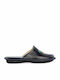 Anatomic Leather Women's Slippers In Navy Blue Colour