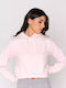 Deppy Cropped Hoodie Cropped Women's Sweatshirt Hooded Pink