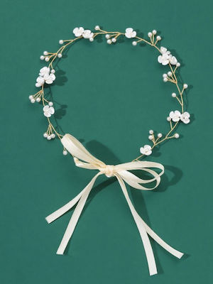 Bridal Tiara decor with faux pearls and flowers