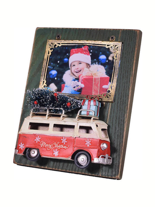 SP Souliotis Christmas Wooden Figure Frame Height 16cm Merry Christmas