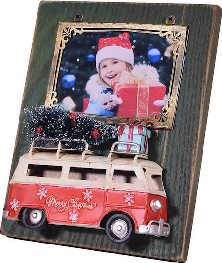 SP Souliotis Christmas Wooden Figure Frame Height 16cm Merry Christmas