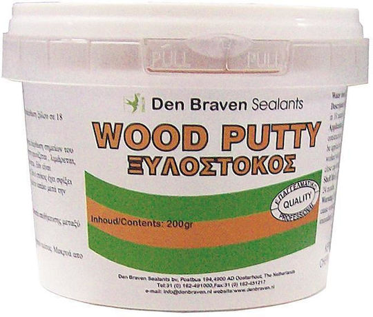 Bostik Den Braven Ξυλόστοκος Ακρυλικός 12τμχ. Λευκός 200ml
