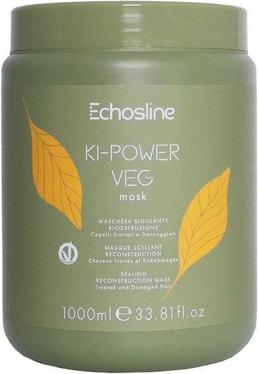 Echos Line Ki Power Veg Μάσκα Μαλλιών για Ενυδάτωση με Άργιλο 1000ml