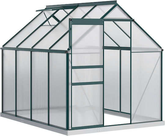 Outsunny Seră De Grădină Tip Casă Cu Ramă Metalică 1.9x2.53x1.99m