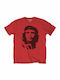 Pegasus Che Guevara Black on Red T-shirt Rot