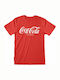 Coca Cola Logo T-shirt Rot Baumwolle COC01262TSC