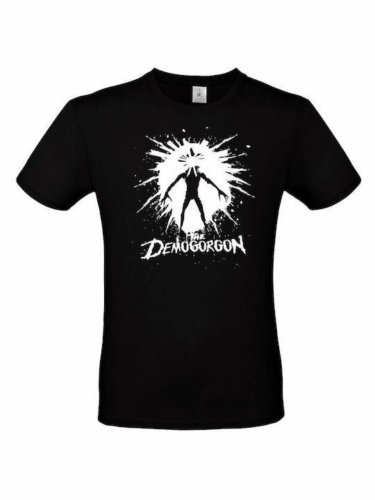 B&C The Demogorgon T-shirt Fremde Dinge Schwarz Baumwolle