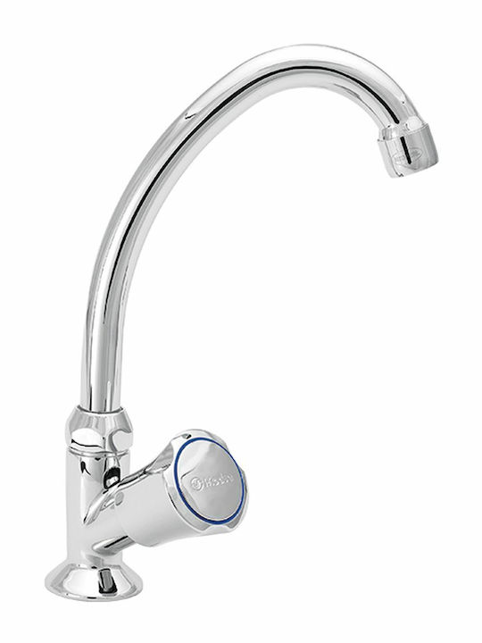 Viospiral Corona Sink Faucet Silver