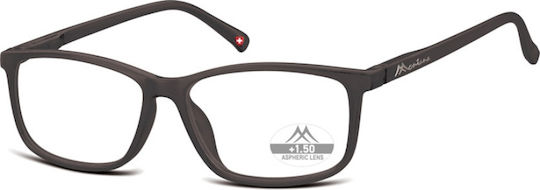 Montana Eyewear MR62 Reading Glasses +2.00 in Black color MR62H