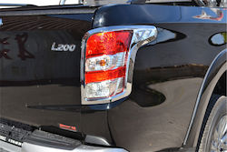 GroupAK Μάσκες Φαναριών Πίσω για Mitsubishi L200 Οπίσθιες Γρίλιες Φαναριών για Mitsubishi L200 Triton 2015+