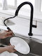 Rozario Kitchen Faucet Counter with Shower and Spiral Rose Gold