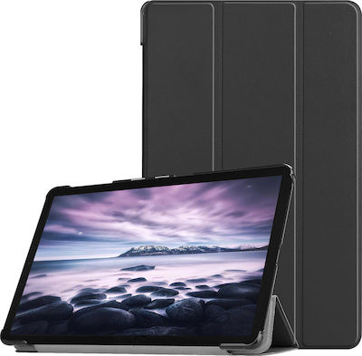 Sonique Smartcase Slim Flip Cover Δερματίνης Ανθεκτική Μαύρο (Galaxy Tab A 10.5 2018)