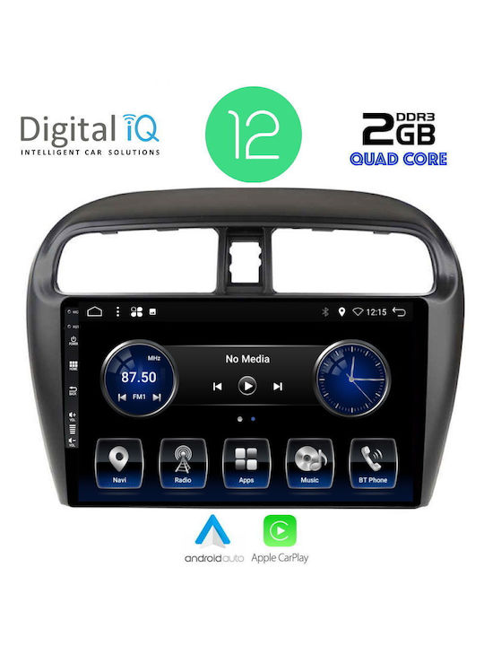 Digital IQ Car Audio System for Mitsubishi Space Star 2013-2020 (Bluetooth/USB/AUX/WiFi/GPS/Apple-Carplay/Android-Auto/CD) with Touch Screen 9"