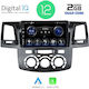 Digital IQ Car Audio System for Toyota Hilux 2005 - 2016 (Bluetooth/USB/AUX/WiFi/GPS/Apple-Carplay/Android-Auto/CD) with Touch Screen 9"