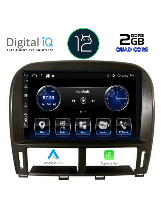 Digital IQ Sistem Audio Auto pentru Jaguar XF Lexus LS - Magazin online / LX LS 430 / XF 430 2000-2006 (Bluetooth/USB/AUX/WiFi/GPS/Apple-Carplay/Partitură) cu Ecran Tactil 9"