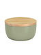 Kleine Wolke Dotty Tabletop Cotton Holder Ceramic Green