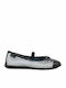 Conguitos Kids Ballerinas with Elastic Strap Silver