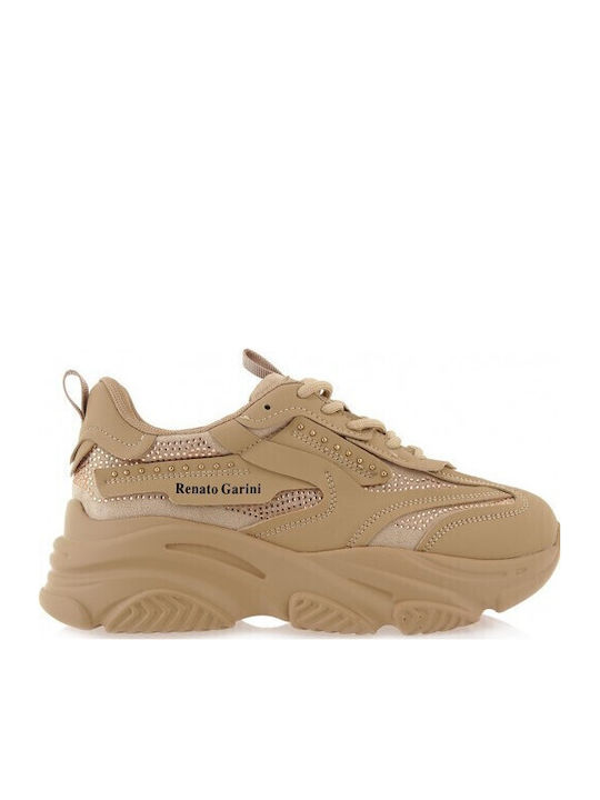 Γυναικεία Chunky Sneakers Μπεζ