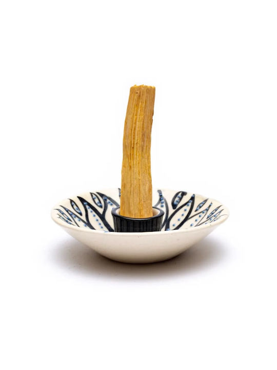 Βάση για Incense sticks Κεραμική Θυμιάματος, Λευκή για Ξυλάκια Palo Santo 2063