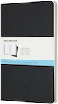 Moleskine Set 3 Notizbücher mit Punkten Schwarz