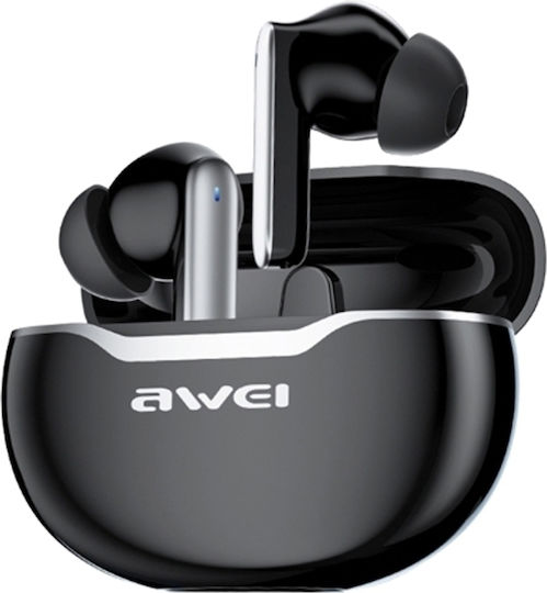 Awei T50 In-ear Bluetooth Handsfree Earphones with Sweat Resistance and Charging Case Black