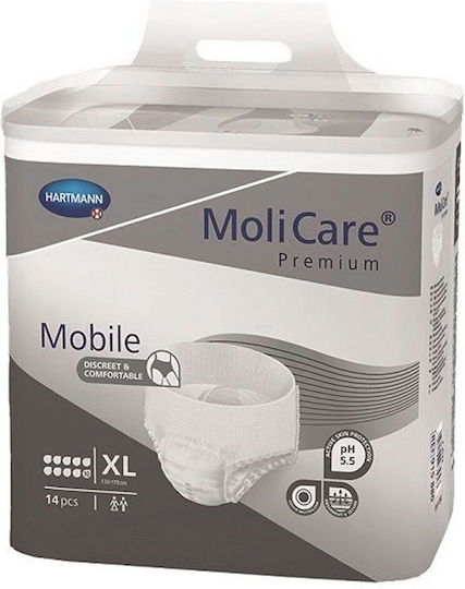 Hartmann MoliCare Premium Mobile Πάνες Βρακάκι Ακράτειας XLarge 4x14τμχ