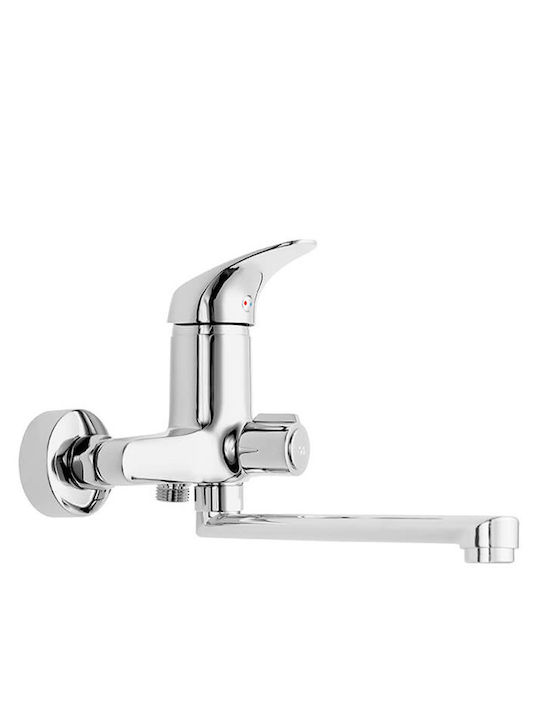 Karag BFO3A Mixing Sink Faucet Silver