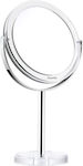 Tabletop Makeup Mirror Zoom x10 17x17cm Silver