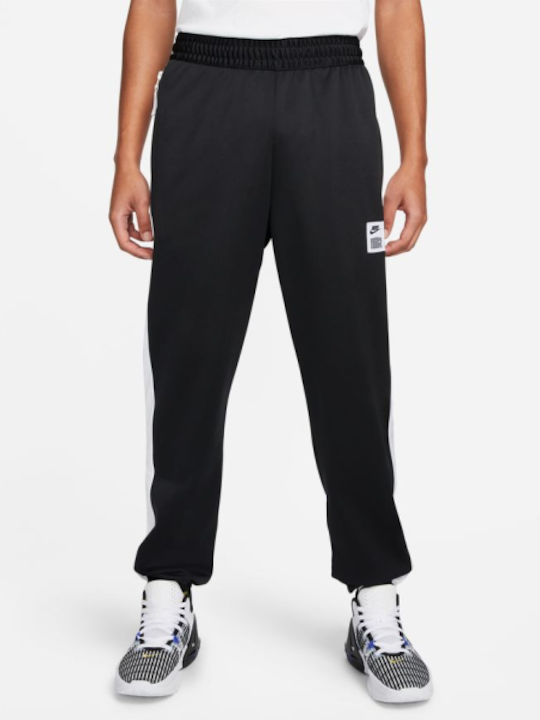 STARTING 5 Football Sweatpants Glossy with Elastic Black