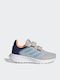 Tensaur Tensaur Run 2.0 CF K Kids Sports Shoes Running with Hoop & Loop Closure Grey Two / Preloved Blue / Screaming Orange