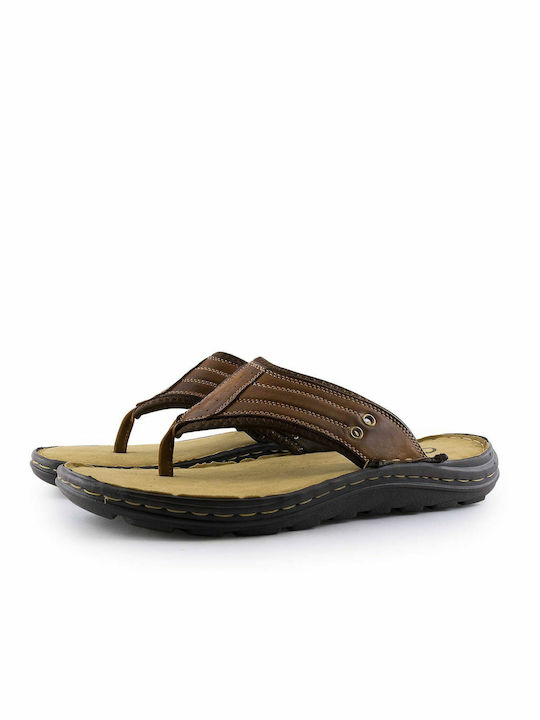 Gale Men's Leather Sandals Tabac Brown