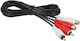 Heitech A17 Cable RCA female - RCA male 1.5m