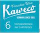 Kaweco 6 Replacement Inks for Fountain Pen Paradise Blue 1ml
