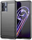 Gentleness Series Brushed Umschlag Rückseite Silikon Schwarz (Realme 9 5G / 9 Pro)
