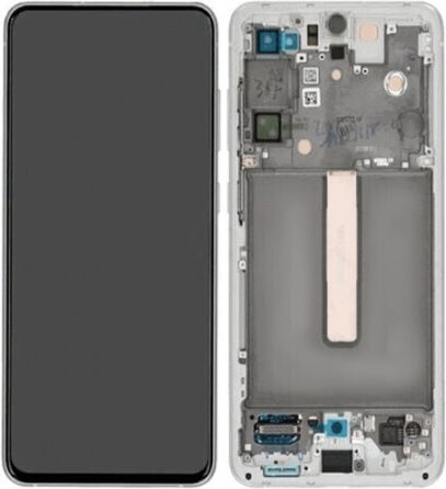Samsung Ecran cu Mecanism de Atingere și Cadru pentru Galaxy S21 FE (Alb)