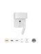 GloboStar Ibis Modern Leuchte Wand mit Integrierter LED und Neutralweißes Licht 10x18cm
