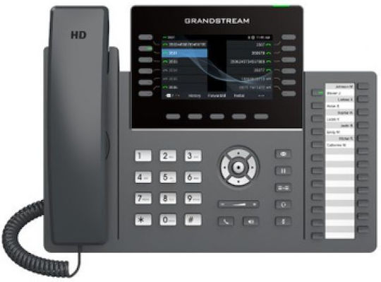 Grandstream GRP2636 С Кабел IP Телефон С 16 Линии Черен
