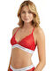 Guess Women's Bralette Bra Red