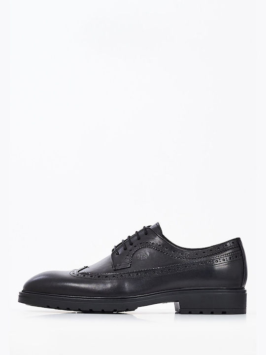 Boss Shoes Men's Leather Oxfords Black