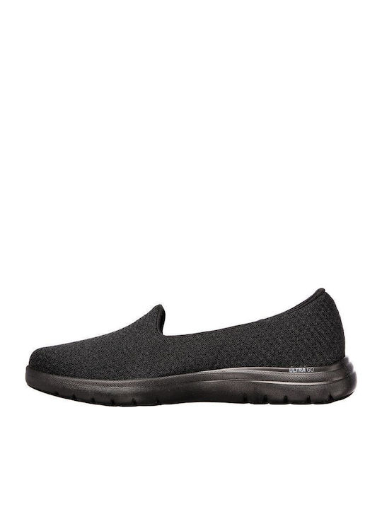 Skechers On the Go Flex Γυναικεία Slip-On Μαύρα