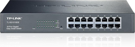 TP-LINK TL-SG1016DE Managed L2 Switch with 16 Gigabit (1Gbps) Ethernet Ports